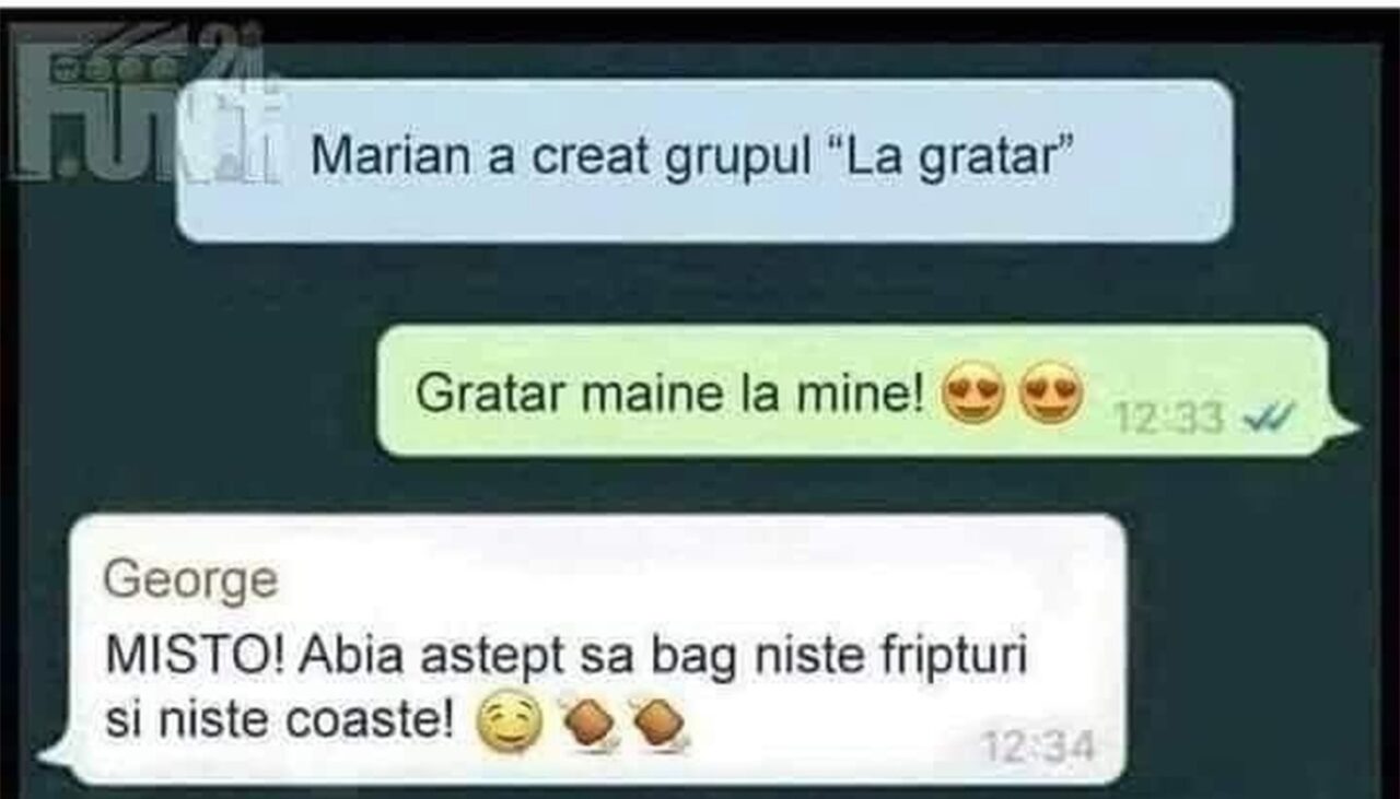 Bancul de vineri | Marian a creat grupul „La grătar”