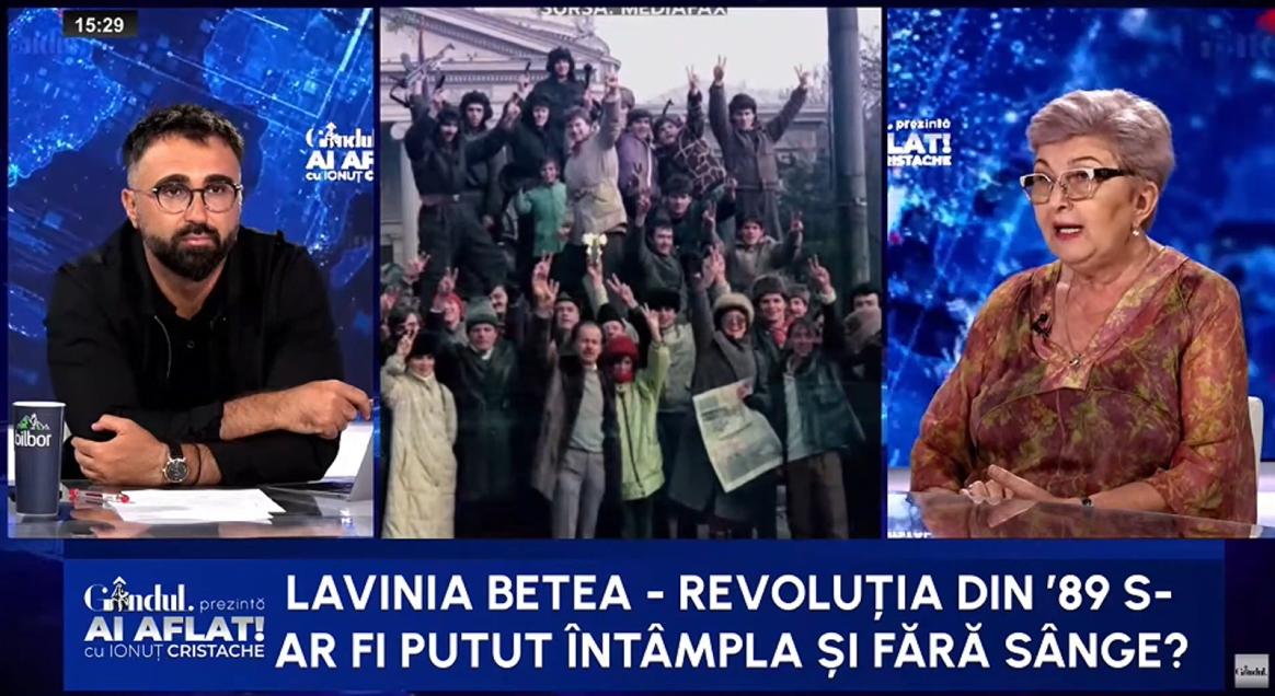 Lavinia Betea: „Niciun politolog nu a putut prevedea prăbușirea comunismului și dezintegrarea URSS. A fost ca un cutremur”