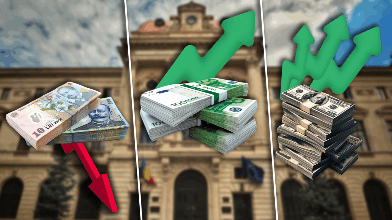 Leul este prăbușit! Euro își continuă ascensiunea. Dolarul a explodat! E recordul anului