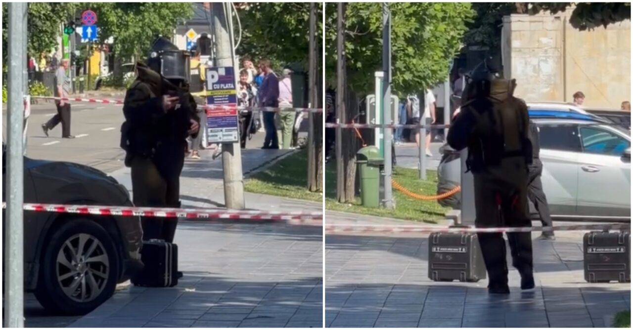 Panică în centrul Piteștiului. O valiză suspectă din fața Galeriei de Artă a generat mobilizarea autorităților