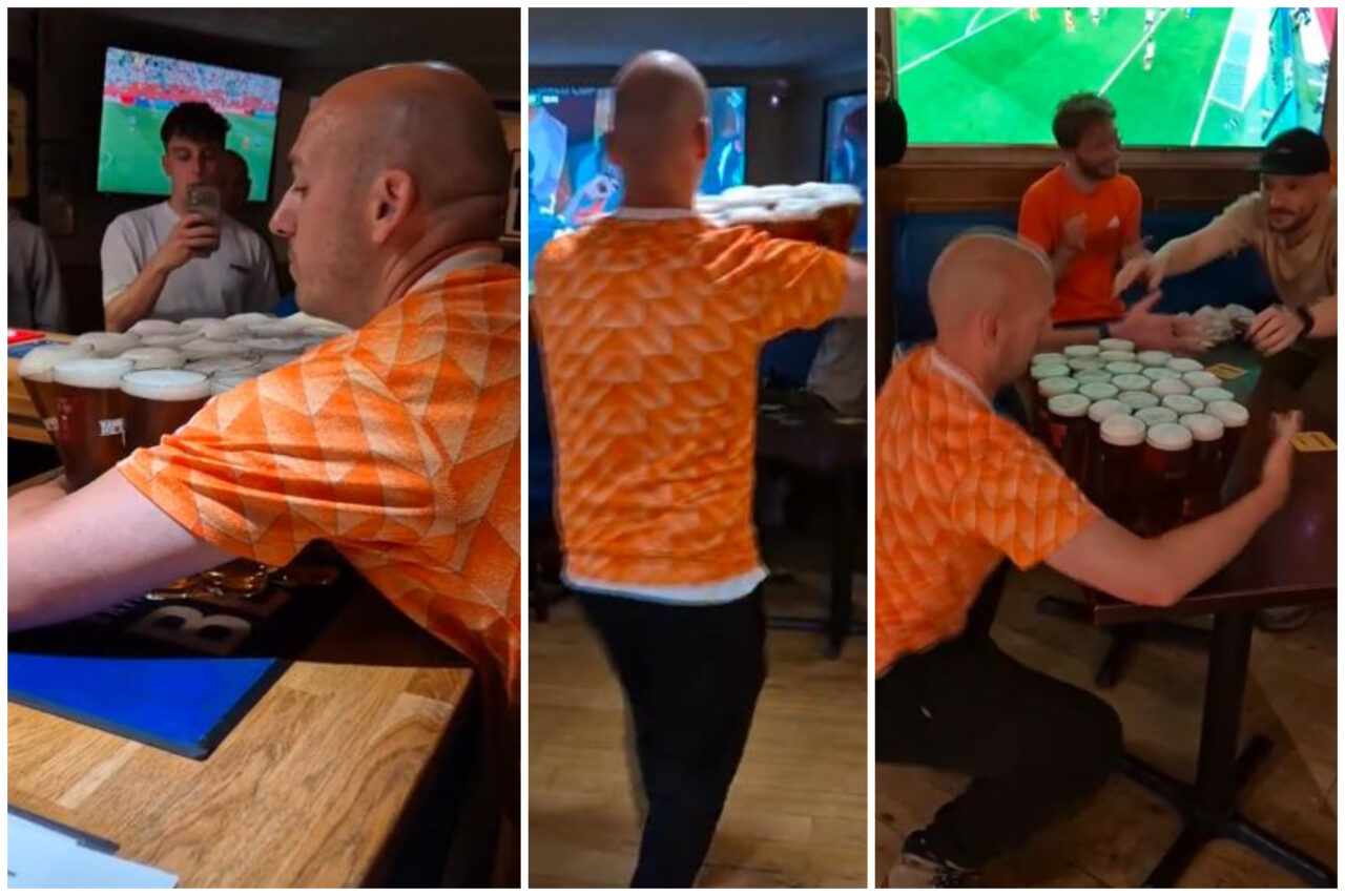 Record neobișnuit. Un olandez a reușit să ducă 26 de beri la masă, dintr-un foc