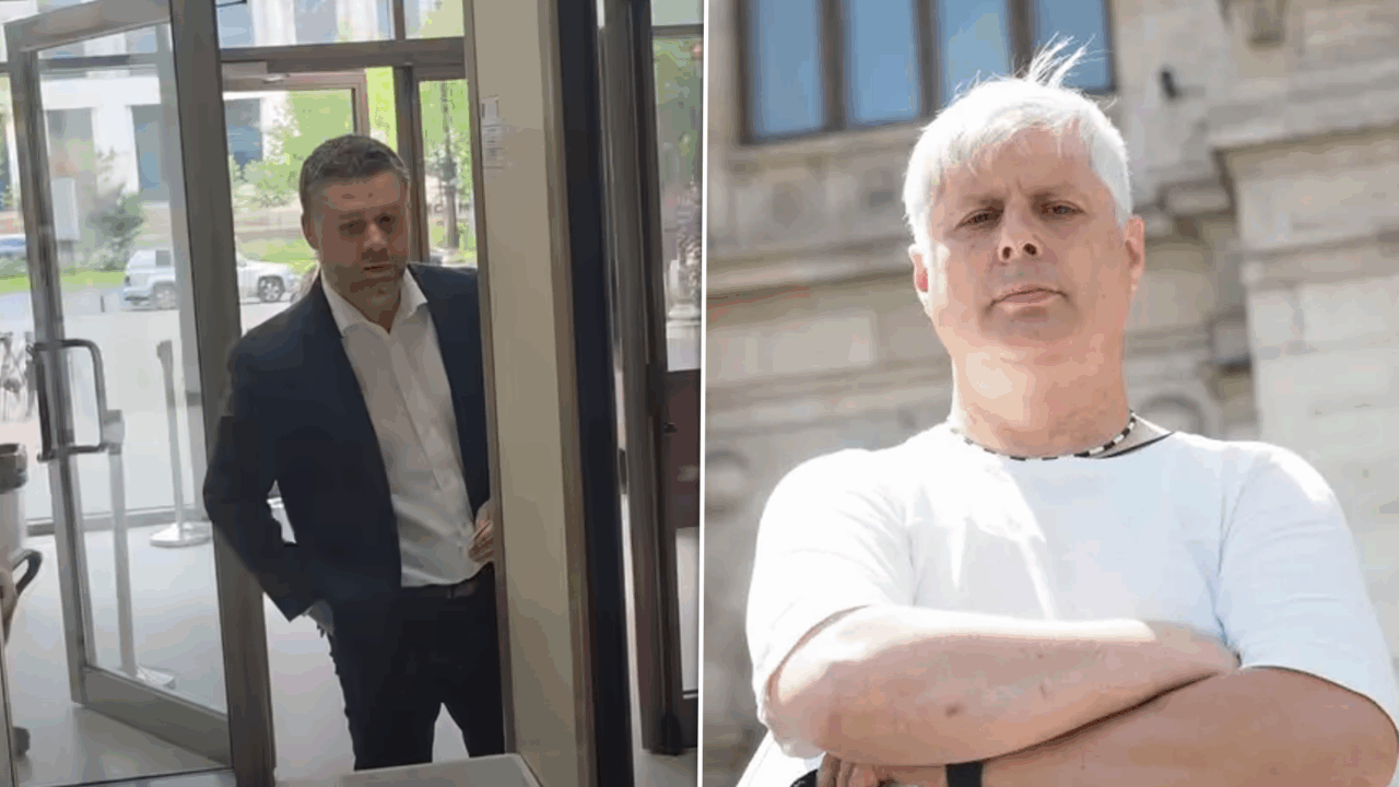 Marian Ceaușescu l-a preluat pe primarul General, Ciprian Ciucu, la intrarea în Tribunal: „Haideți să vă fiu ghid”. Ce a urmat
