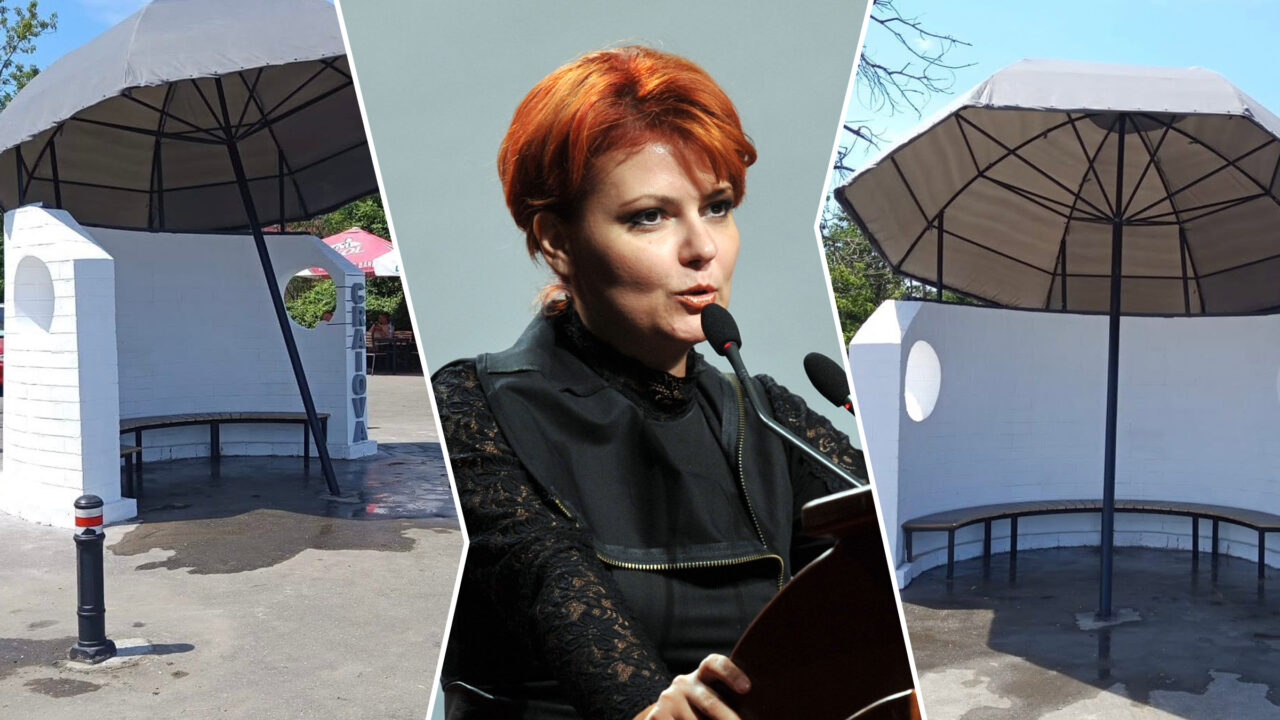 Lia Olguța Vasilescu îi provoacă pe „criticii de artă urbană” cu o nouă stație de autobuz, montată în Craiova. Penultima a generat un întreg scandal online