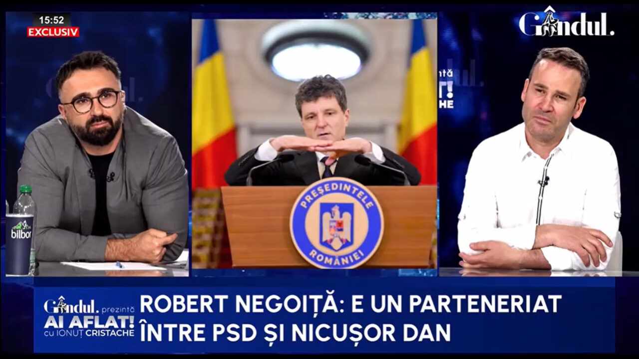 Planul ascuns al lui Nicușor Dan, devoalat de Robert Negoiță. Cum vrea președintele să distrugă partidele ca să poată controla toată puterea