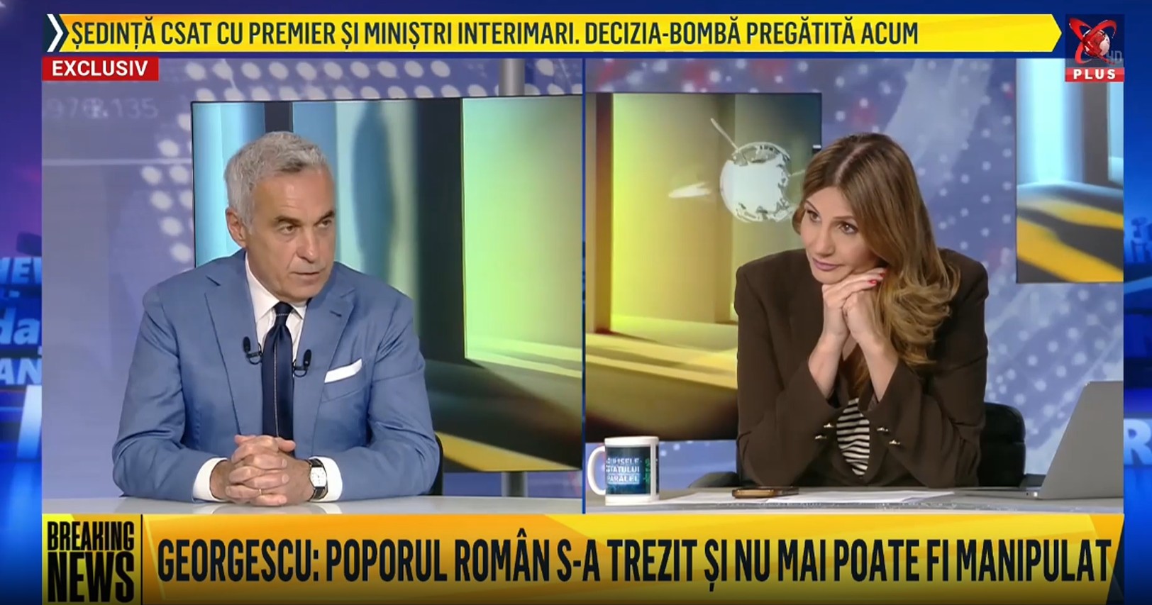 Articolul relatează decizia postului Realitatea PLUS de a suspenda aparițiile televizate ale lui Călin Geor… — rated ADEVĂRAT