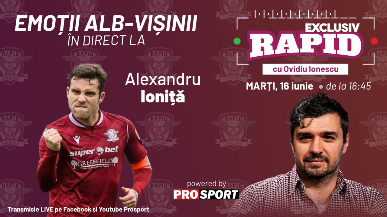 A început treaba la Rapid. „EXCLUSIV RAPID” e în direct pe YouTube și Facebook – ProSport de la 16:45!