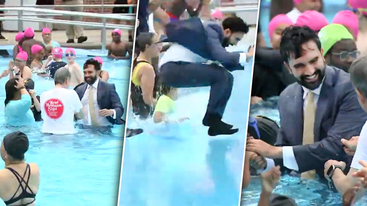 Primarul orașului New York, Zohran Mamdani, a reînviat o veche tradiție. Îmbrăcat la costum, a plonjat în apa unei piscine inaugurate