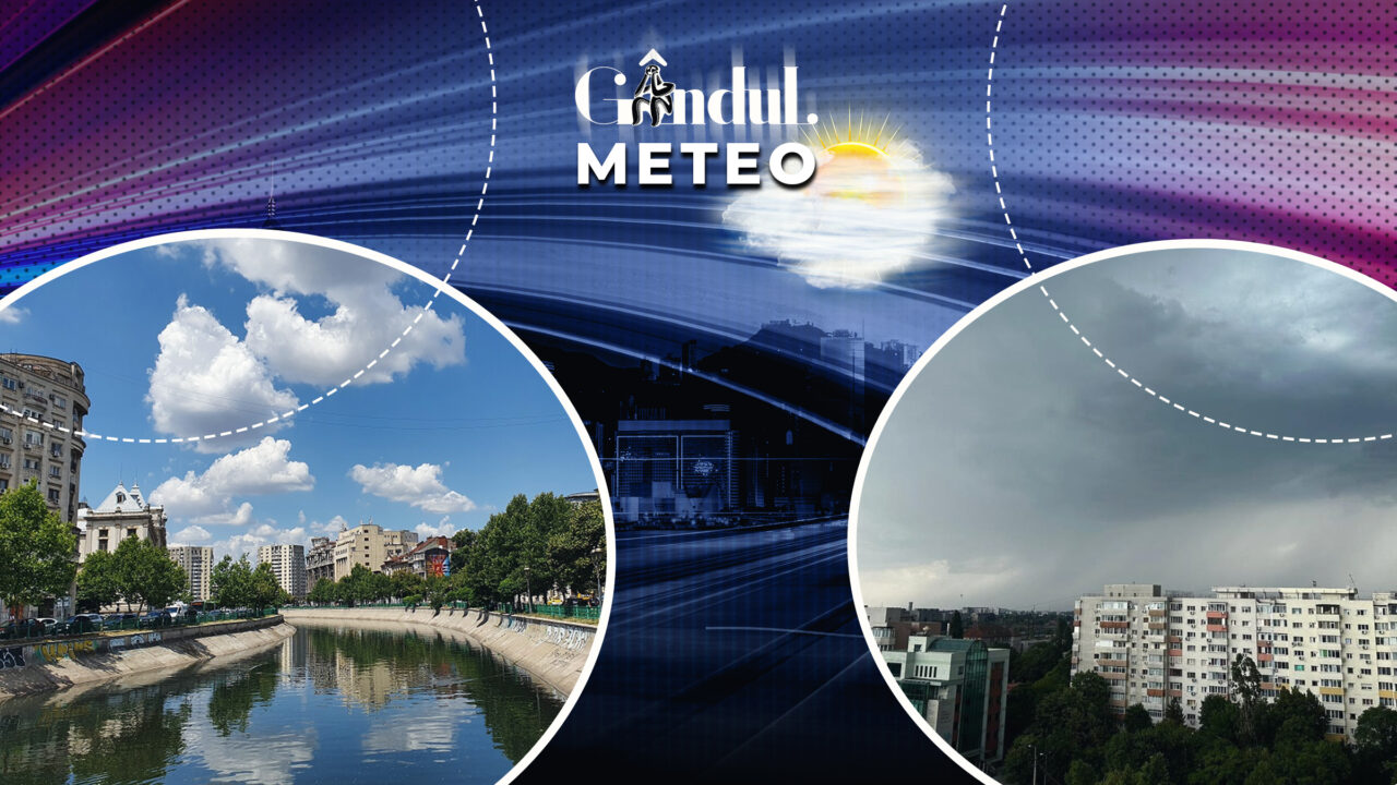 Unde vor fi astăzi 35 de grade și unde va ploua cu tunete și fulgere. Meterologii ANM au actualizat prognoza