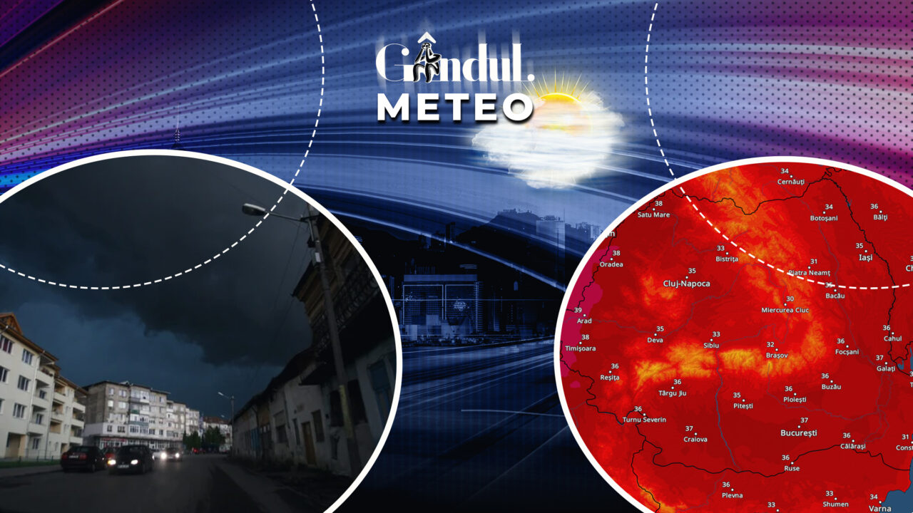 Cod roșu de caniculă în aproape toată țara. Unde vor fi vijelii cu grindină de 4 centimetri. Prognoza ANM, actualizată, pentru Gândul