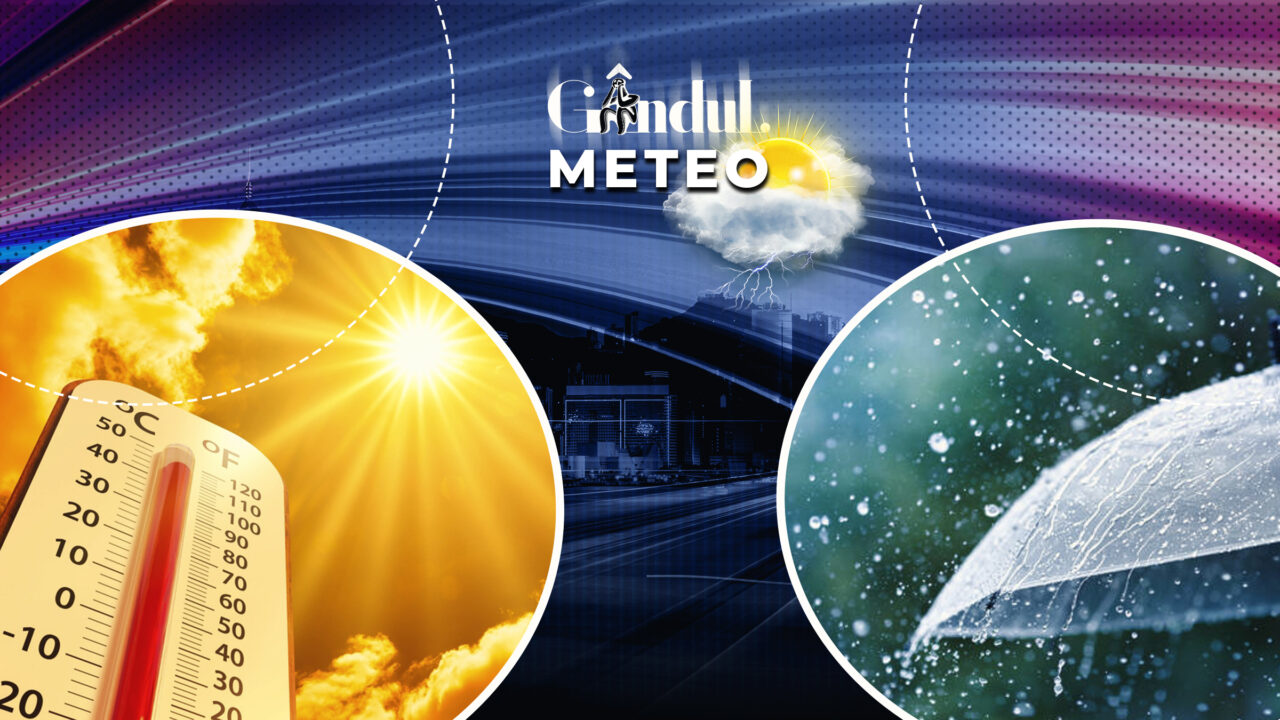 Cod roșu de temperaturi extreme. Unde vor fi 39 de grade la umbră și în ce zone va ploua cu tunete și fulgere. Prognoza actualizată de la ANM, pentru Gândul