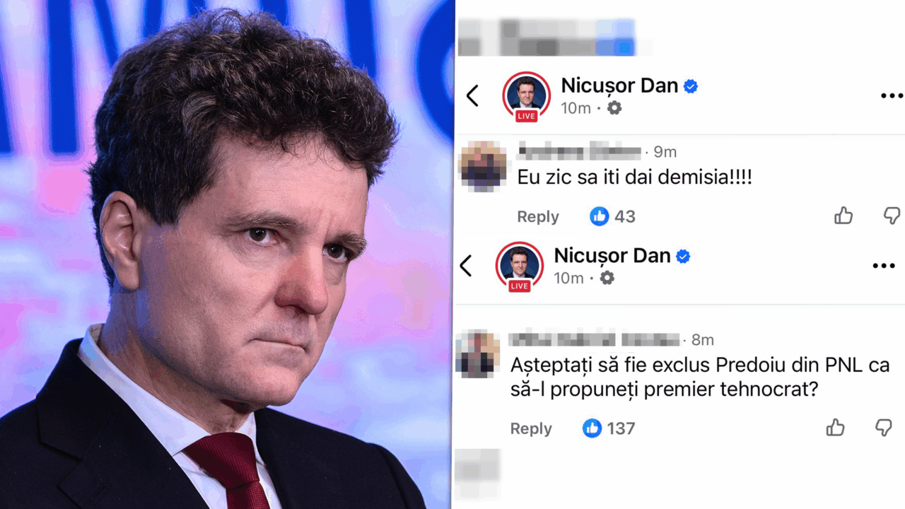 Pagina de Facebook a lui Nicușor Dan este asaltată de glume, ironii și cereri de demisie. Comentarii negative curg necontenit: „Așteptati să-l dea afară pe Predoiu ca să-l desemnați premier tehnocrat?”
