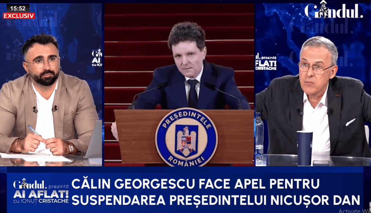 Răzvan Dumitrescu desființează apelul lui Călin Georgescu. „Nimeni nu o să vrea să-l suspende pe Nicușor Dan”