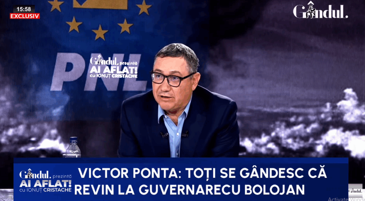 Previziunea lui Ponta: Pentru 2028 eu văd două blocuri politice mari, AUR cu Simion si PNL cu Bolojan