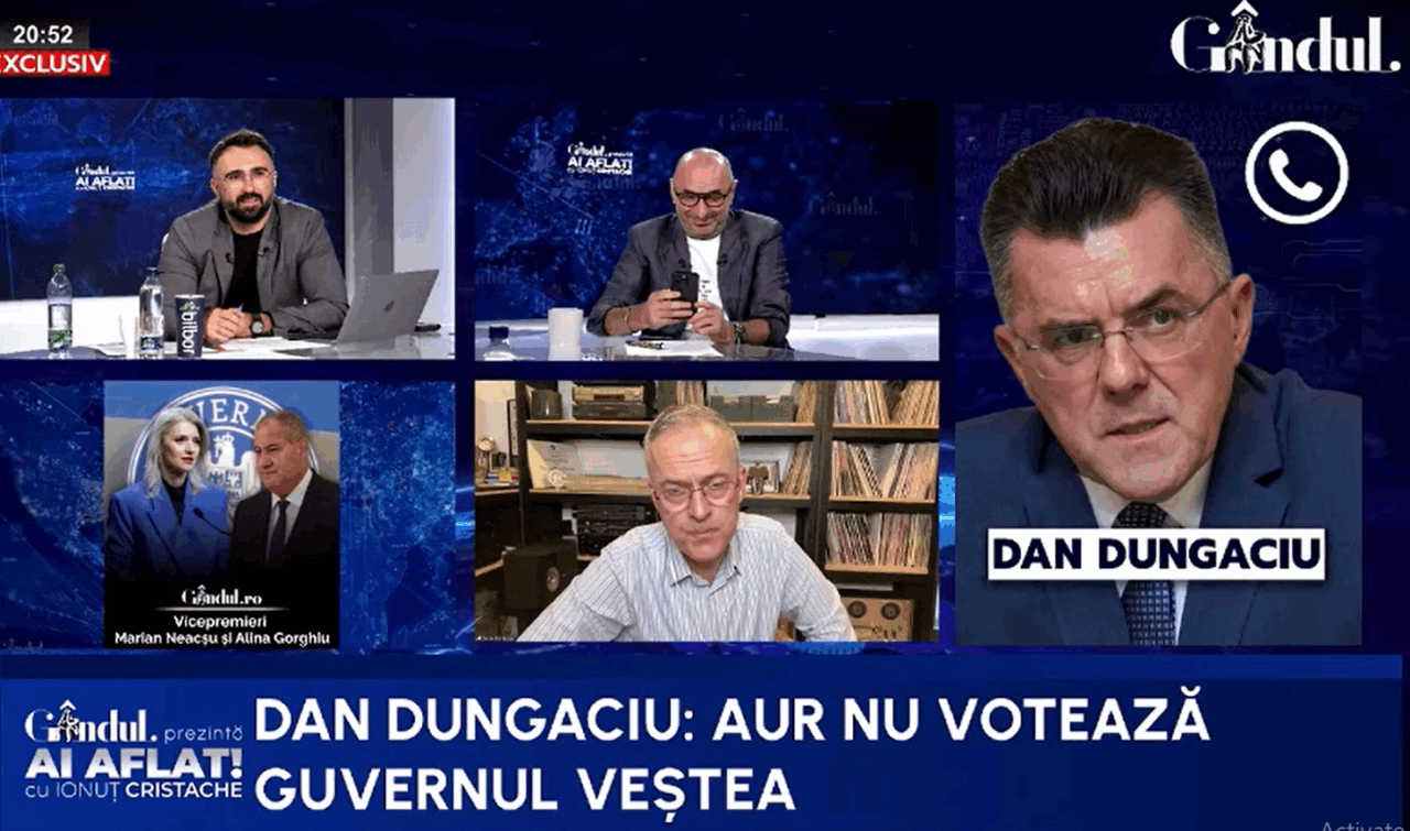 Strategia suveraniștilor în ecuația unui guvern Veștea. Dan Dungaciu: AUR nu votează acest guvern