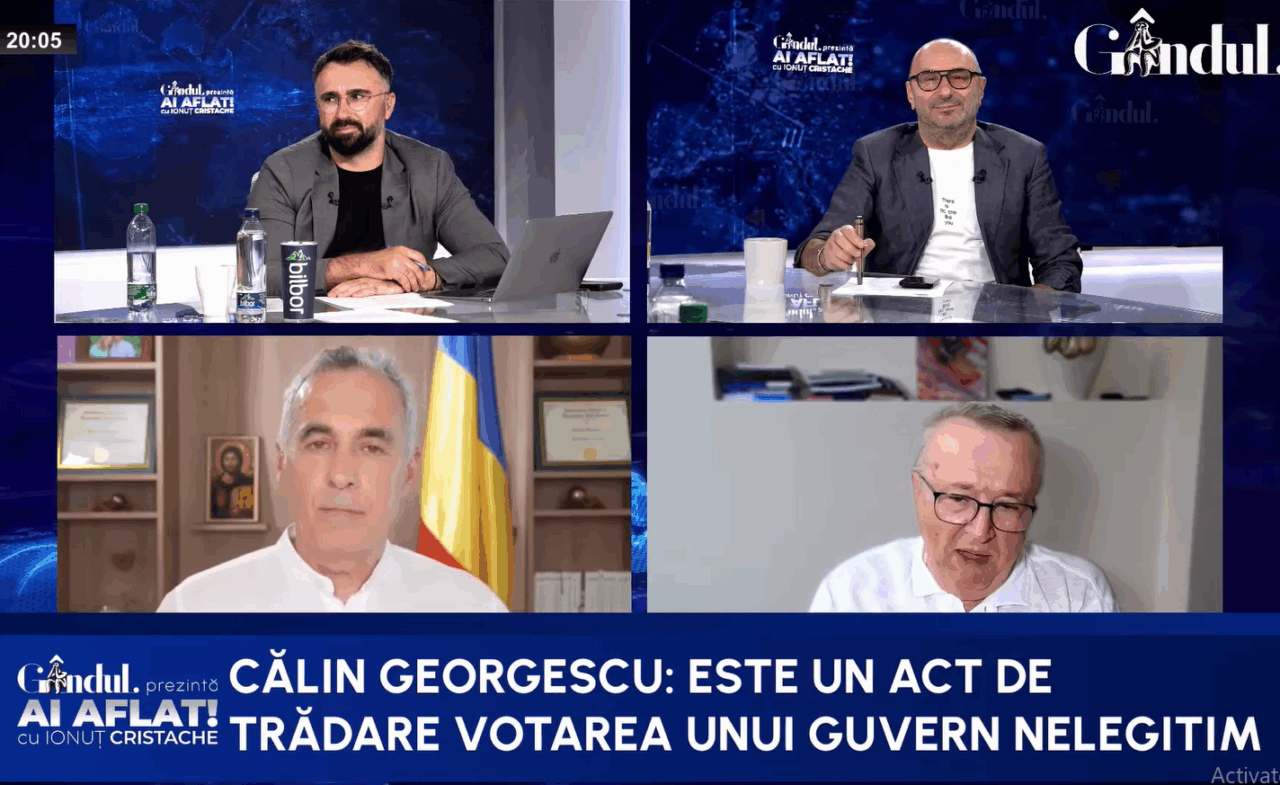 Cristoiu, necruțător cu Călin Georgescu după apelul suveranistului împotriva guvernului Veștea: A înnebunit?