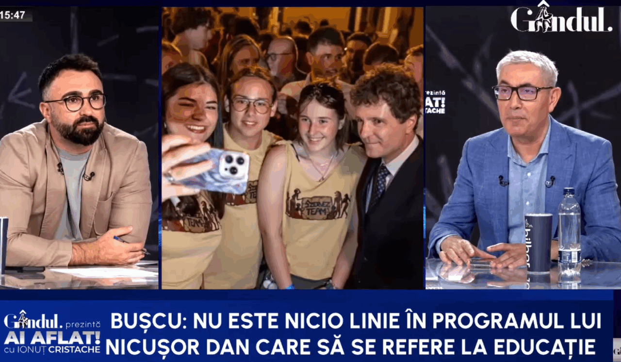 Doru Bușcu critică exercițiul de imagine al lui Nicușor Dan cu studenții, în vreme ce profesorii îl așteptau pe caniculă în Piața Victoriei