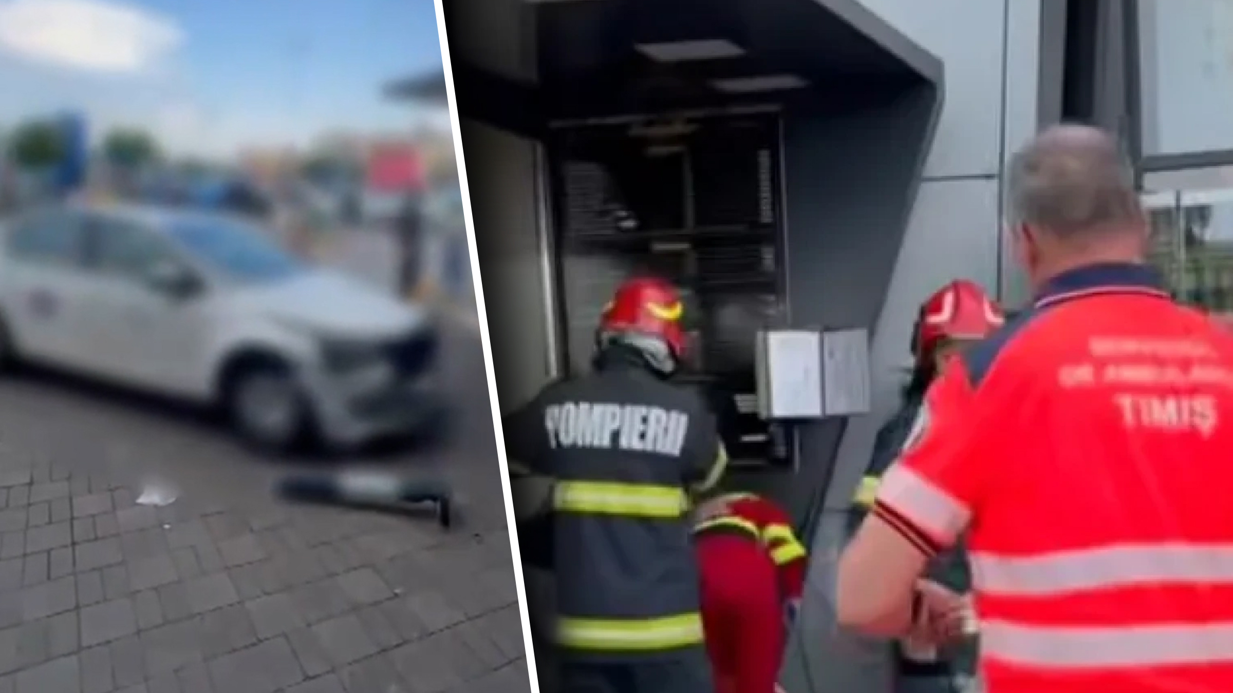 Trei răniți după ce un taxi a intrat în mulțime la Shopping City Timișoara