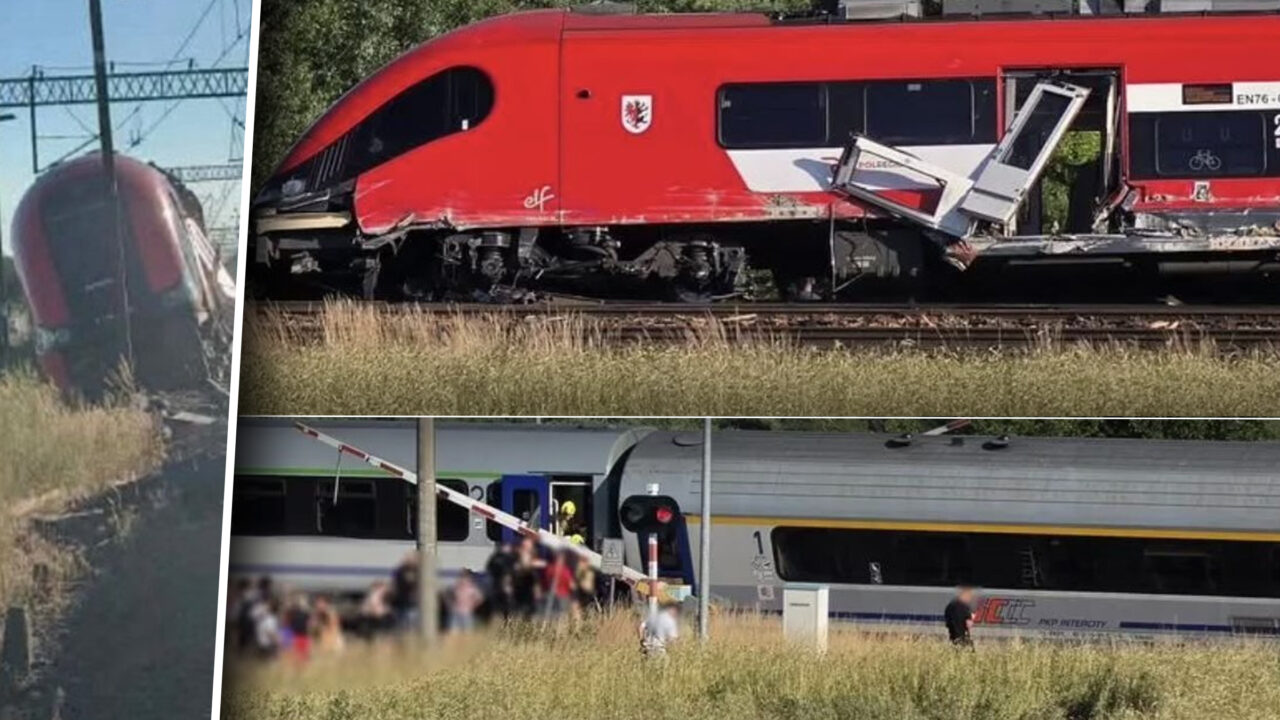 Accident grav între două trenuri de pasageri în Polonia. Au fost mobilizate peste 16 echipaje de pompieri