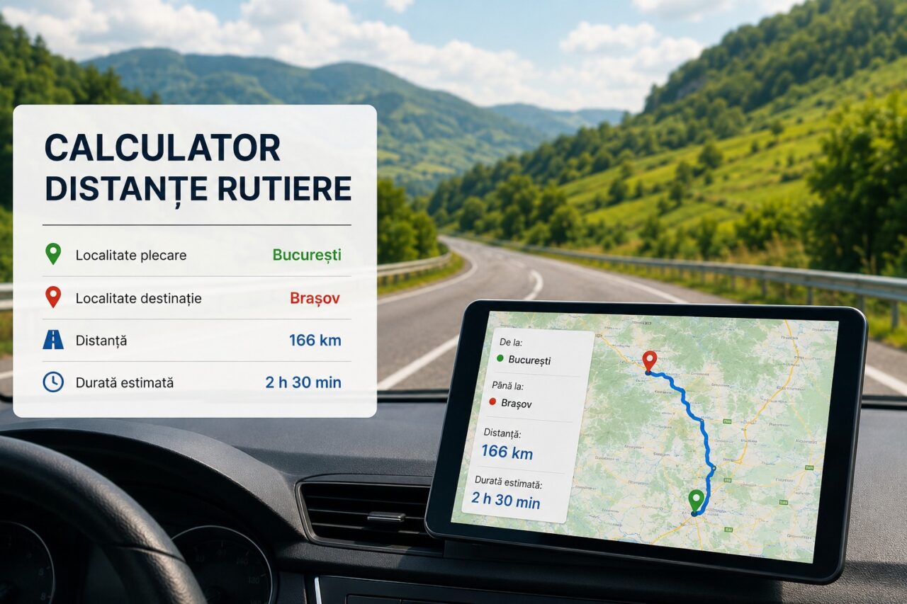 (P) Calculator distanțe rutiere – un instrument util pentru planificarea deplasărilor în România