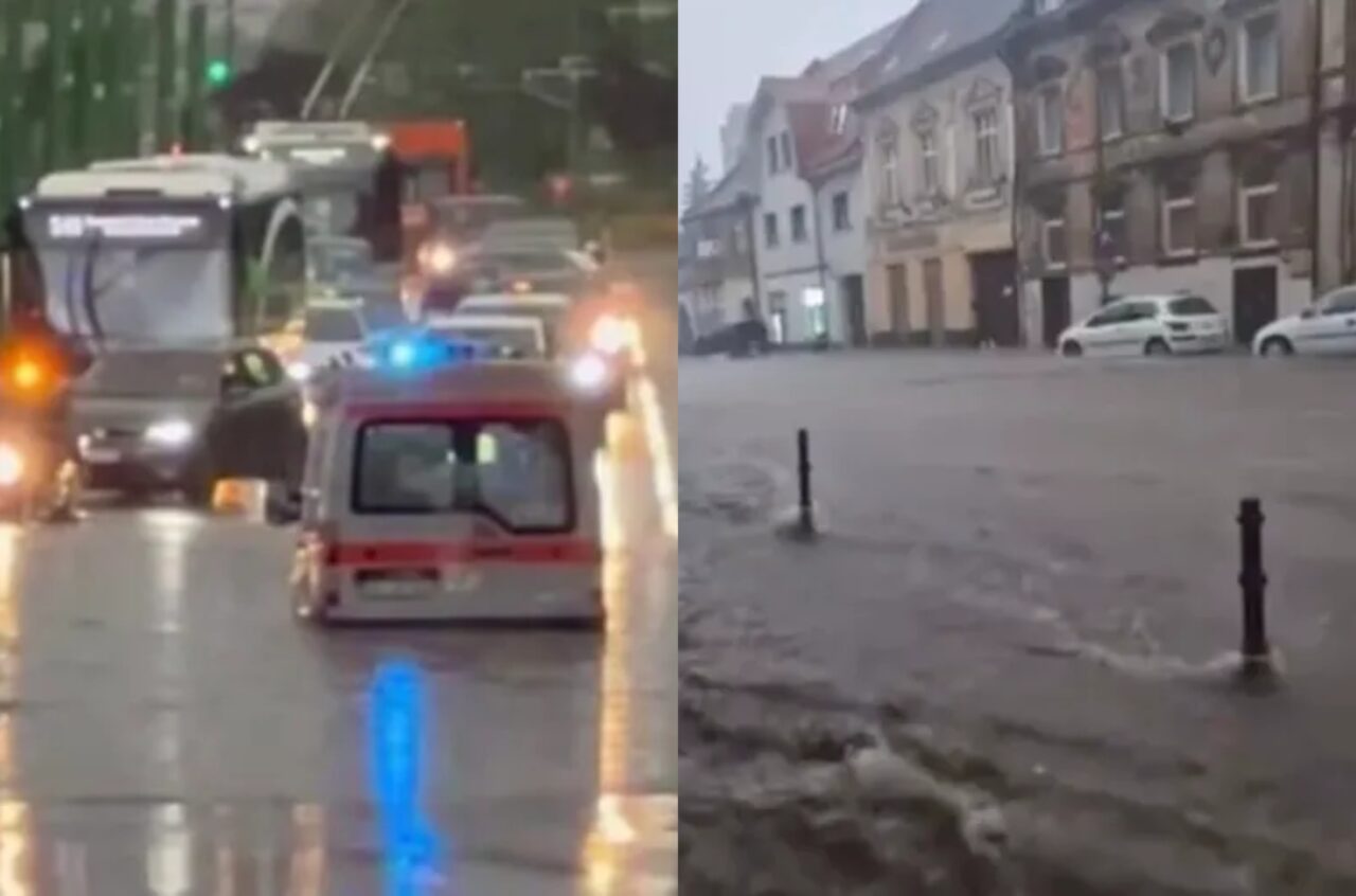 După dezastrul din Capitală, acum Brașovul a fost lovit de o furtună violentă care a paralizat orașul