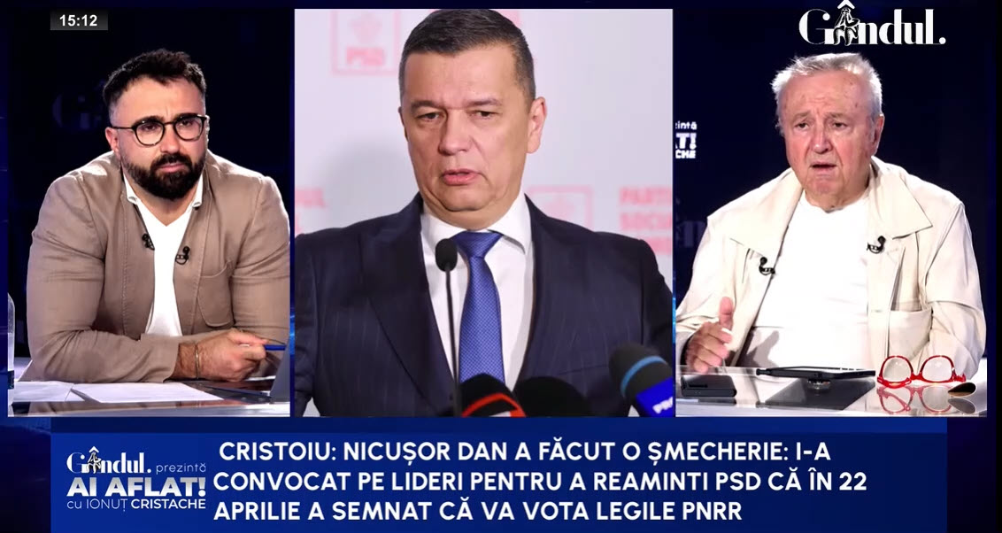 Ion Cristoiu, după negocierile de la Cotroceni: „De abia acum începe criza / PSD și-a dat seama că a fost tras pe sfoară”