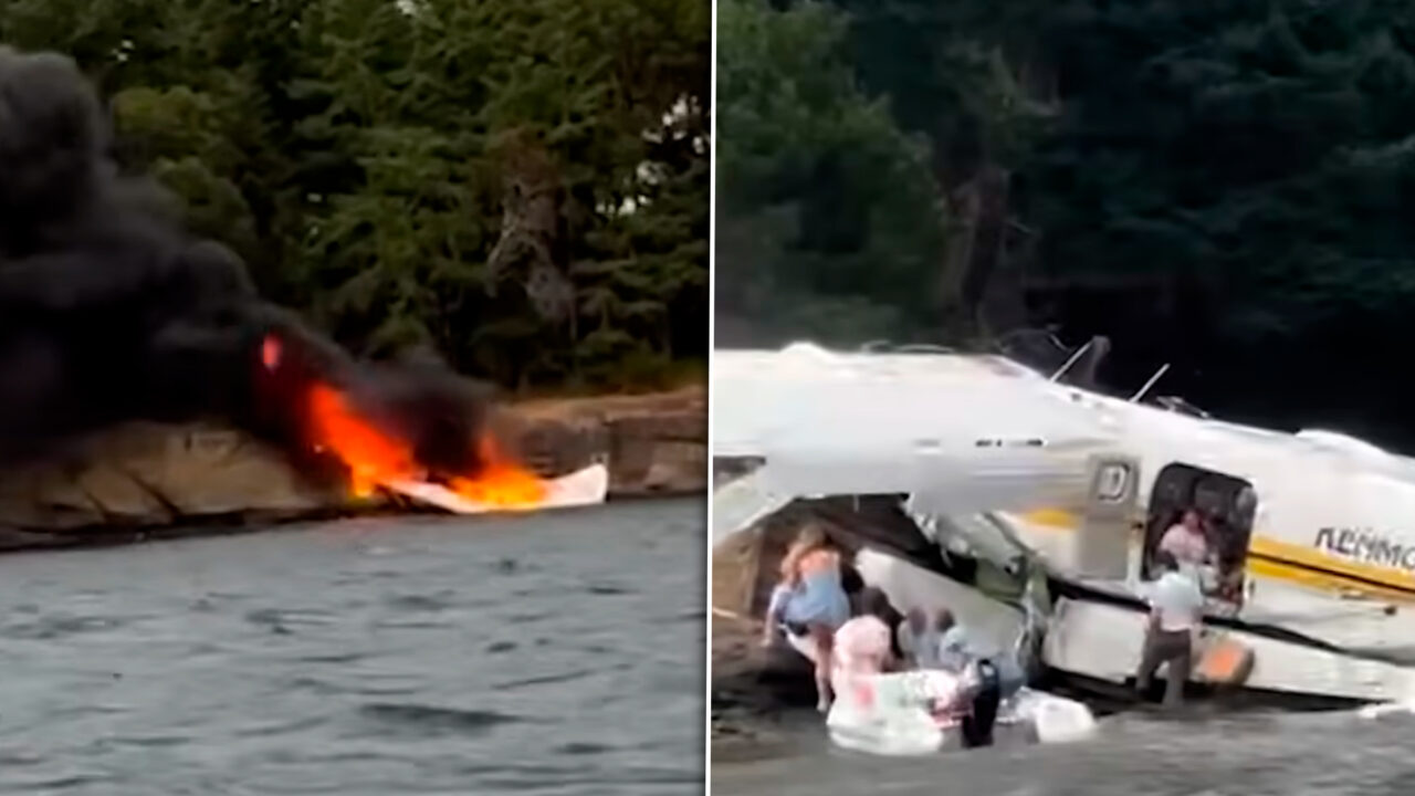 Un hidroavion s-a prăbușit în statul Washington. Aeronava a efectuat o aterizare de urgență și a luat foc. Câți pasageri se aflau a bord