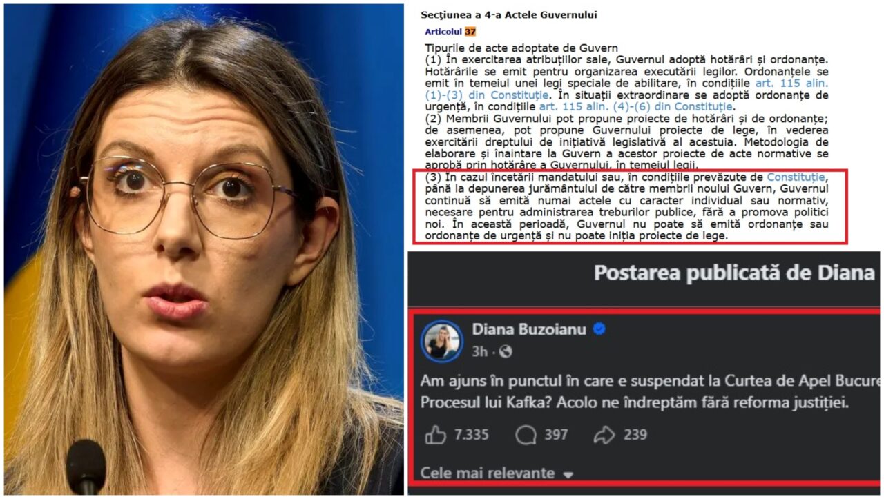 Dezinformare de la vârful Guvernului. Ministra Diana Buzoianu susține că judecătorii au suspendat un comunicat de presă. Decizia Tribunalului o contrazice