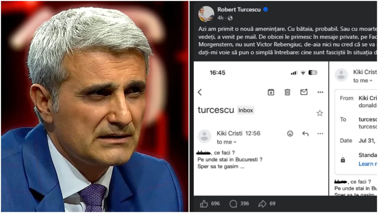 Robert Turcescu anunță că primește zilnic amenințări cu moartea și bătaia, iar autoritățile nu fac nimic. Ce mesaj a primit ultima dată