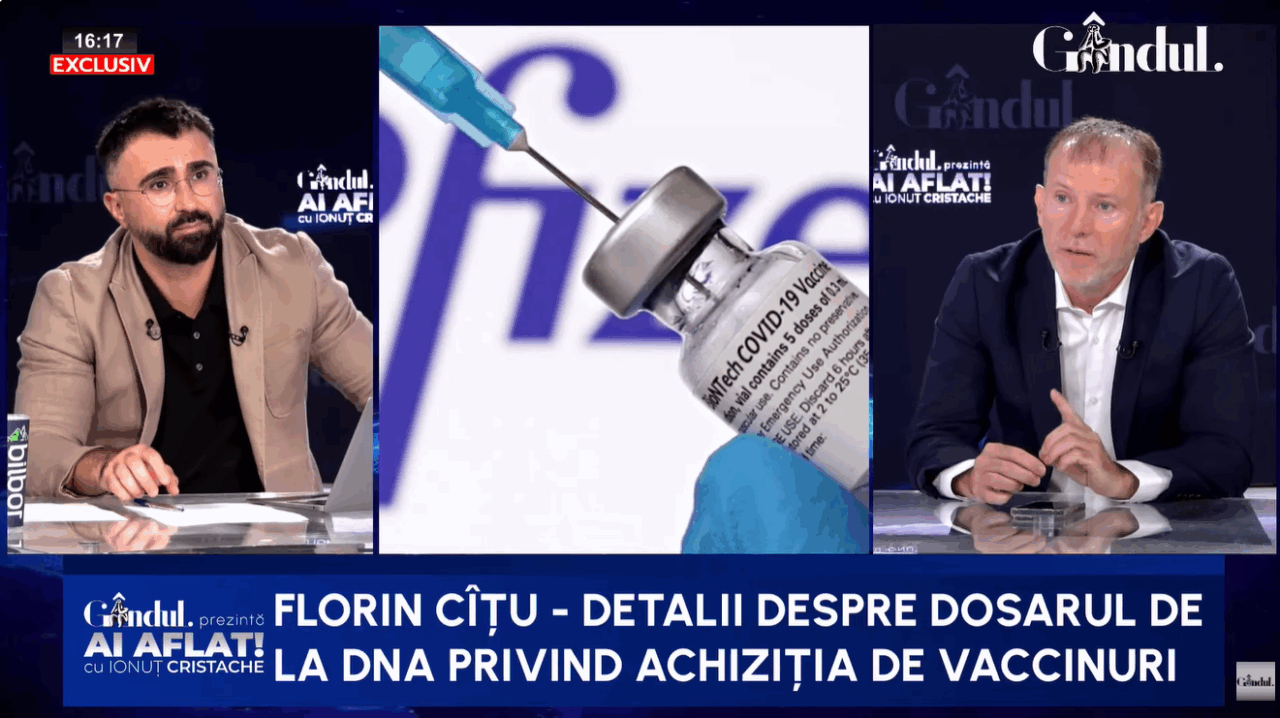 Florin Cîțu se apără în Scandalul vaccinurilor: Nu văd de ce ar trebui să fie vinovați în achiziții / Toată lumea alerga în pandemie să achiziționeze