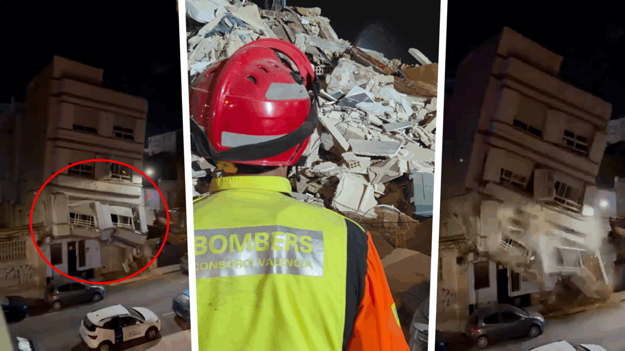 Momente de panică într-un cartier din Valencia. Un bloc cu trei etaje s-a prăbușit în mijlocul nopții. Care a fost cauza