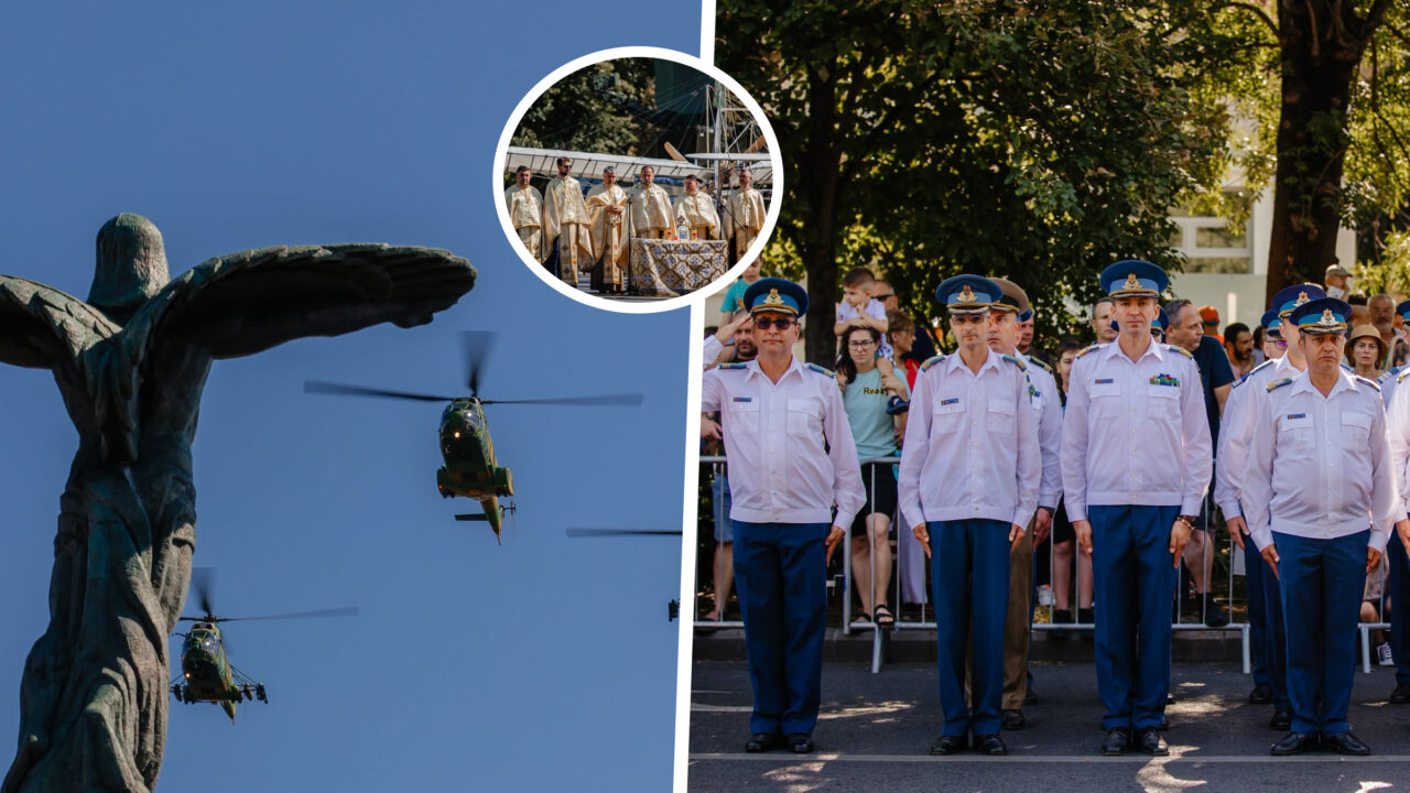 Avioane de luptă și elicoptere fac zboruri de antrenament deasupra Capitalei. Forțele Aeriene Române pregătesc un spectacol aviatic