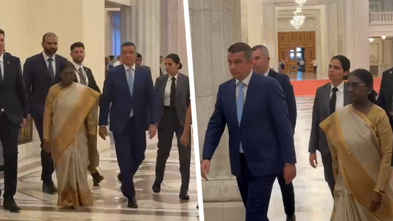 Președinta Indiei, primită la Parlament de Mircea Abrudean și Sorin Grindeanu