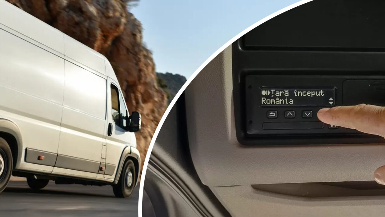 Șoferii de dubițe din România intră sub regimul TIR-urilor. Tahograful devine obligatoriu pentru transportul ușor internațional