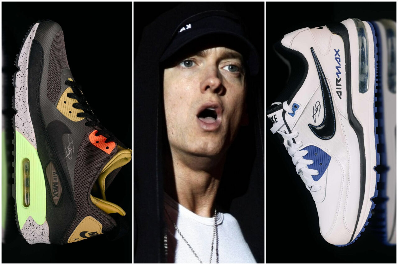 Eminem scoate la licitație 100 de perechi de adidași care îi poartă autograful
