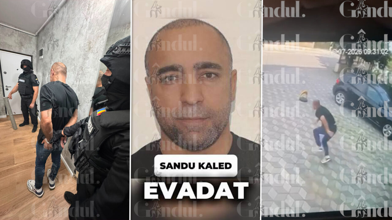 Cum i-a păcălit pe jandarmi traficantul de persoane care a evadat chiar în timpul percheziției. Cascadoria fugarului a fost filmată