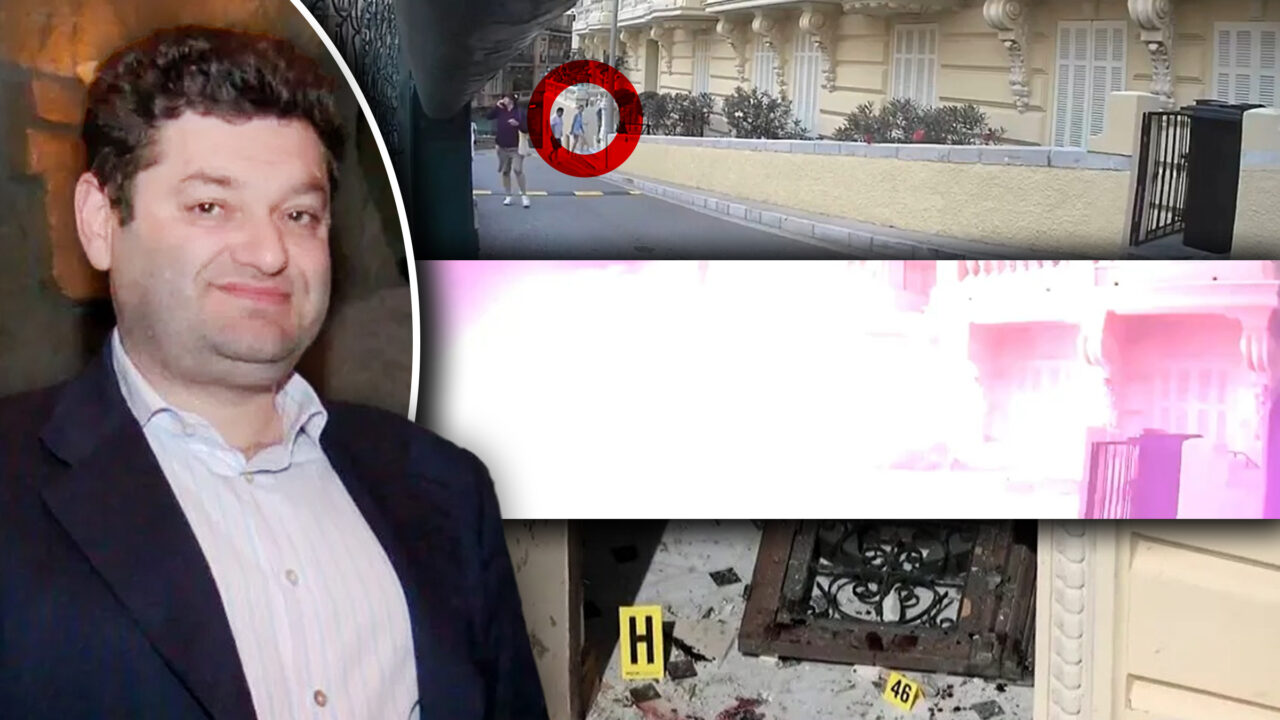 Spionajul ucrainean a publicat imagini cu momentul în care bomba a fost plasată pe treptele casei din Monaco a oligarhului Vadim Iermolaiev