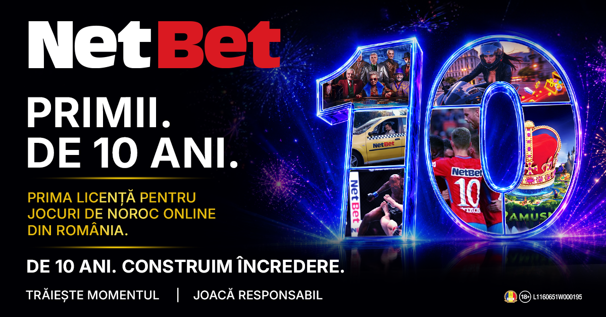 Comunicat: NetBet: o prezență licențiată neîntreruptă pe piața de iGaming din România