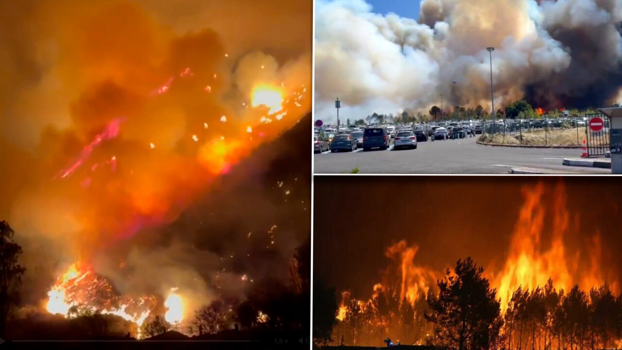 Incendiile de vegetație au mistuit periferiile orașului Bordeaux. Peste 20.000 de persoane au fost evacuate din calea flăcărilor