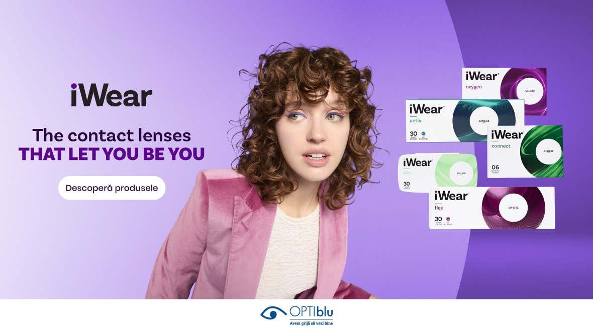 (P) OPTIblu extinde oferta de soluții pentru vedere și lansează în România lentilele de contact iWear