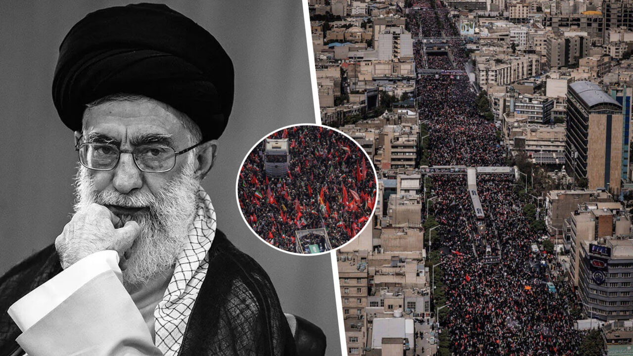 Străzile din Teheran, pline până al refuz în a treia zi a funerariilor lui Khamenei. Procesiune de 12 ore prin capitala Iranului