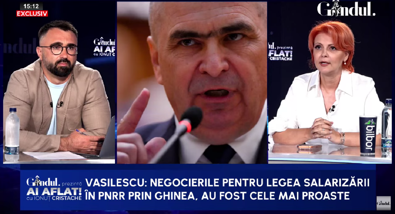 Lia Olguța Vasilescu îl torpilează pe Cristian Ghinea pentru cum a negociat PNRR și a dus la scandalul legii salarizării de astăzi