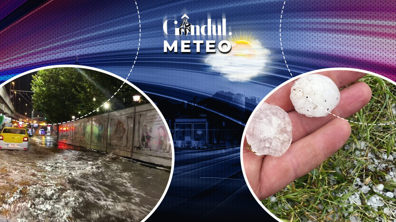Continuă vijeliile și ploile torențiale, care pot depăși 60 de litri/metru pătrat. Care vor fi zonele cele mai afectate. Prognoză de ultimă oră de la ANM