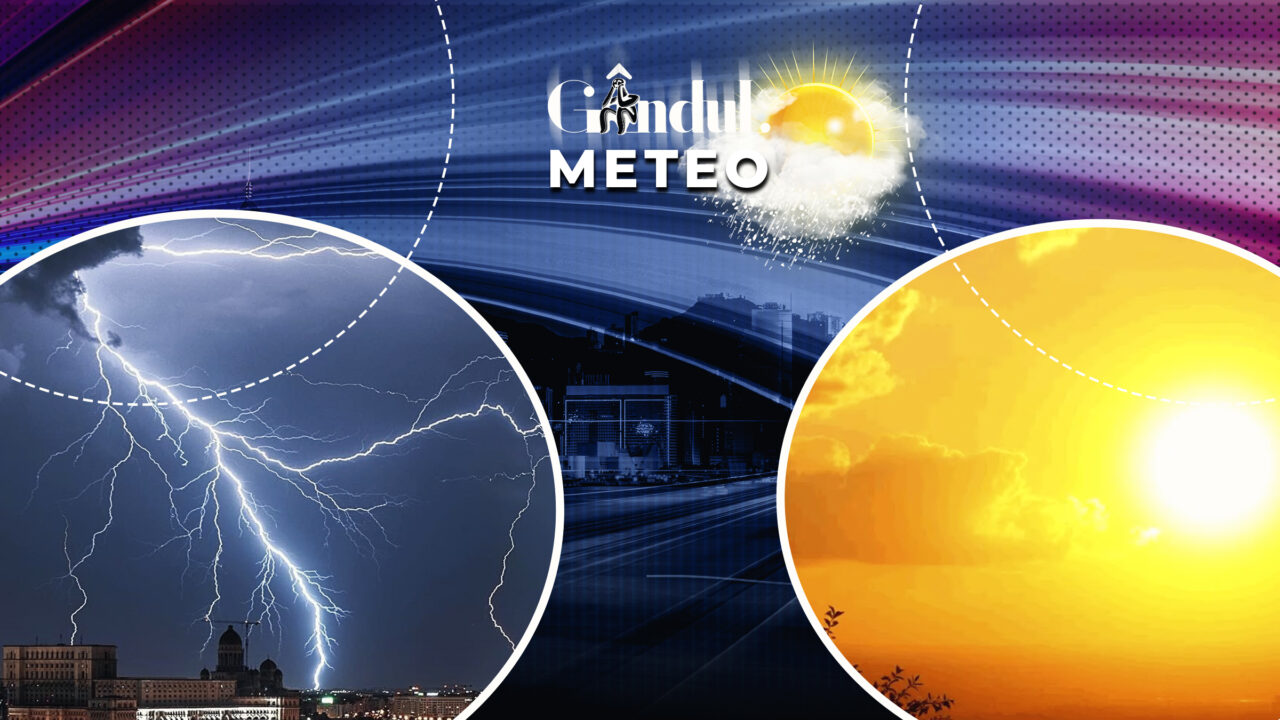 Meteorologii au schimbat prognoza. Ce județe vor fi afectate de averse torențiale și unde va fi caniculă. ANM, noi informații pentru Gândul