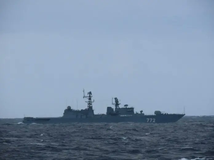 Provocare periculoasă în Marea Nordului. O navă de război rusească a efectuat exerciții cu muniție reală lângă coastele Marii Britanii