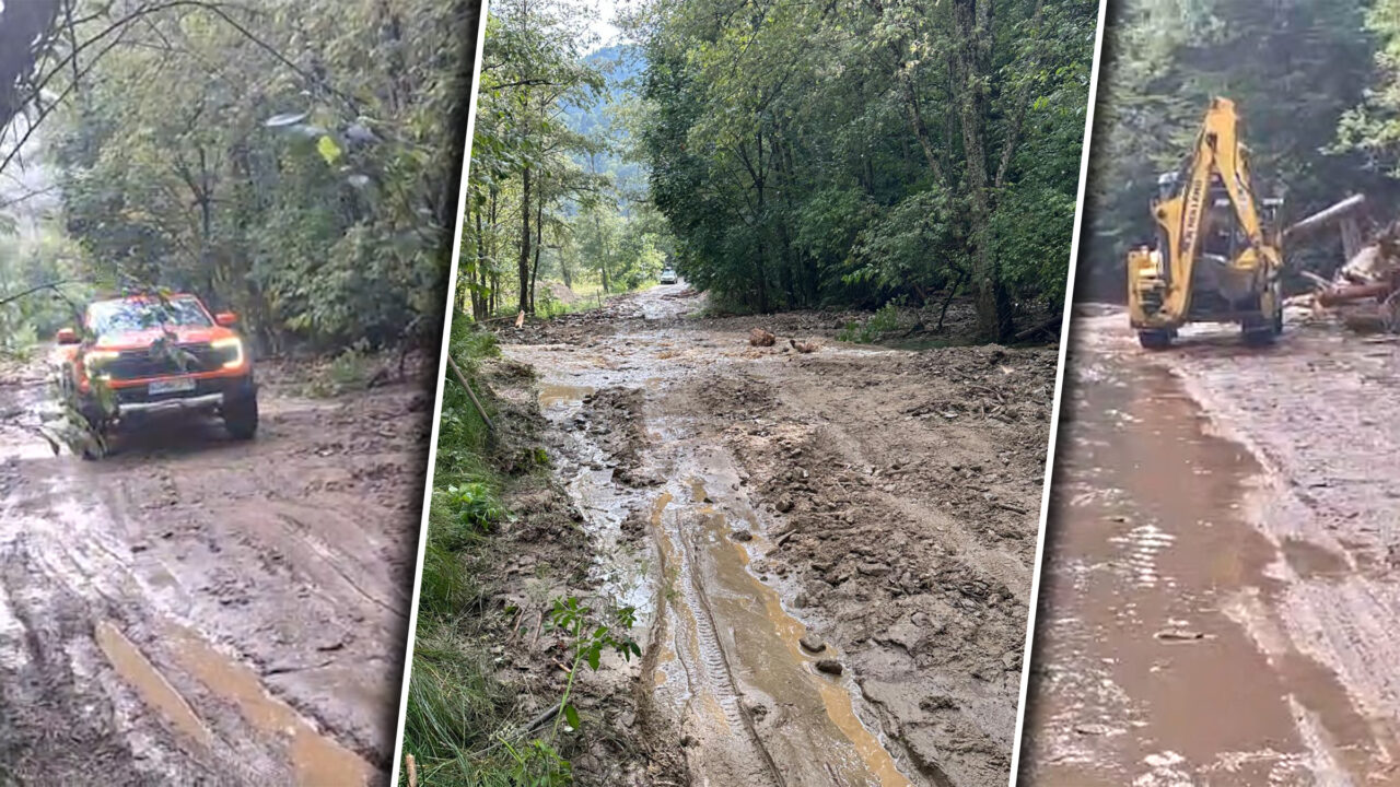 50 de oameni şi 15 maşini, blocate de viitură, pe munte. Salvamontiştii argeşeni abia au evacuat persoanele