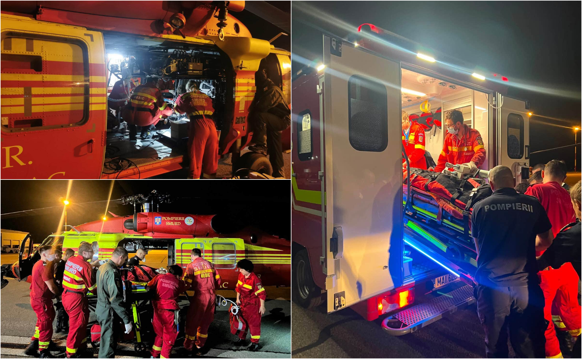 Premieră medicală la Craiova: Pacientă ECMO, transportată cu Black Hawk