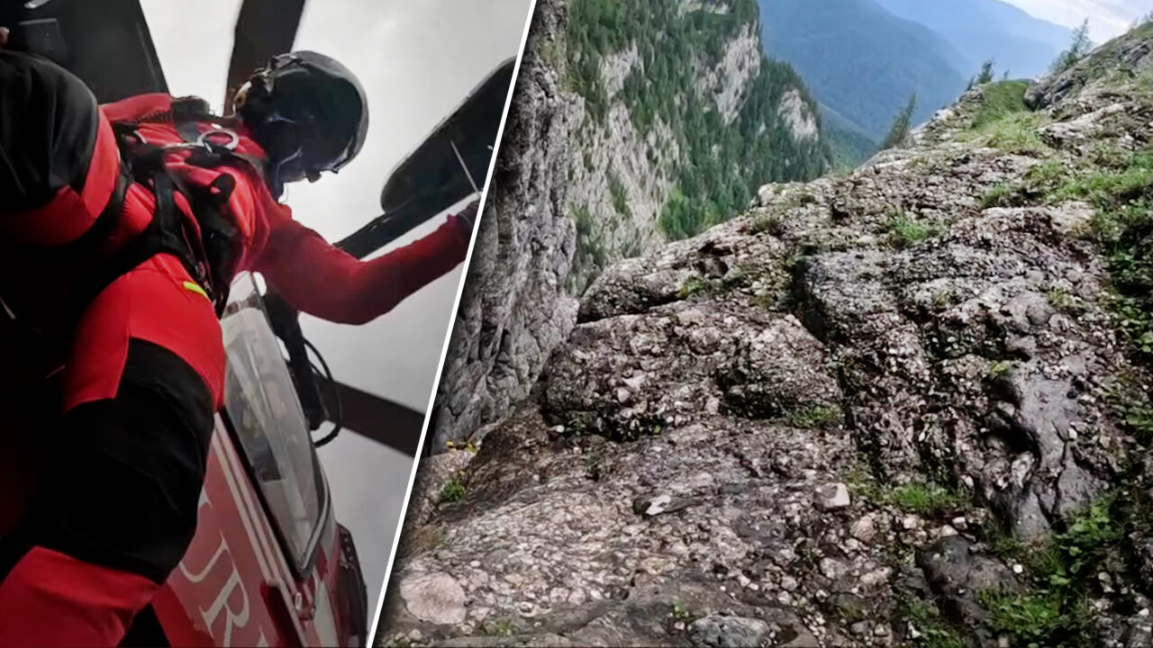 Salvamont Prahova a publicat noi imagini de la intervenția din Albișoara Brânei, locul în care o alpinistă de 36 de ani și-a pierdut viața