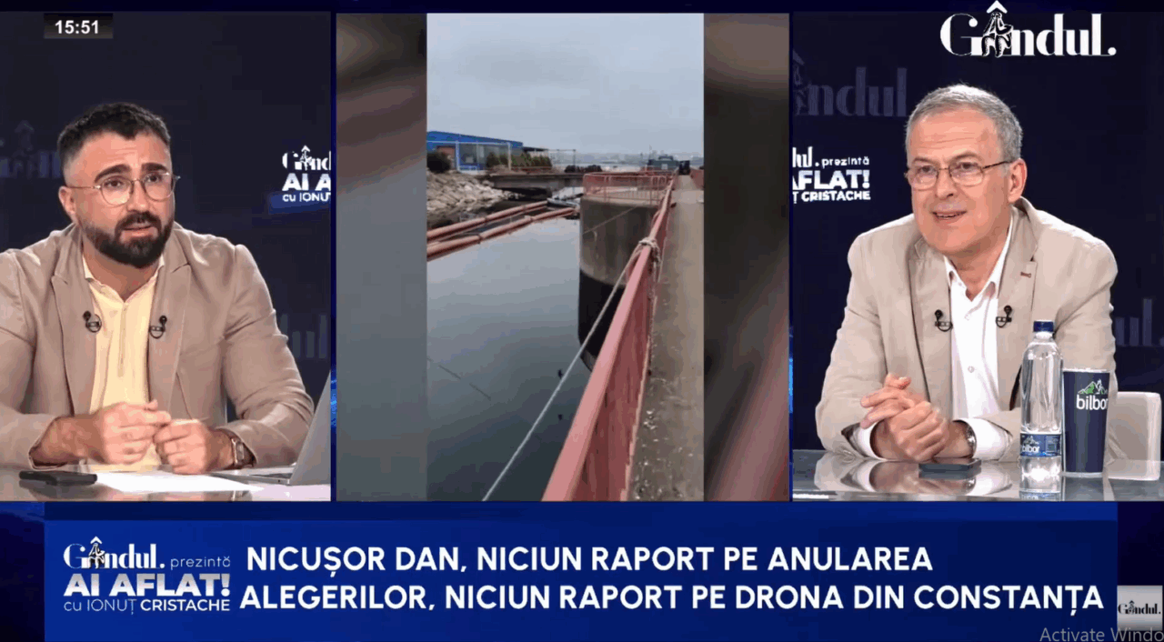 Nicușor Dan, niciun raport pe drona din Constanța. Răzvan Dumitrescu: Pe baza datelor de la NATO și de la specialiștii tăi, care e concluzia ta?