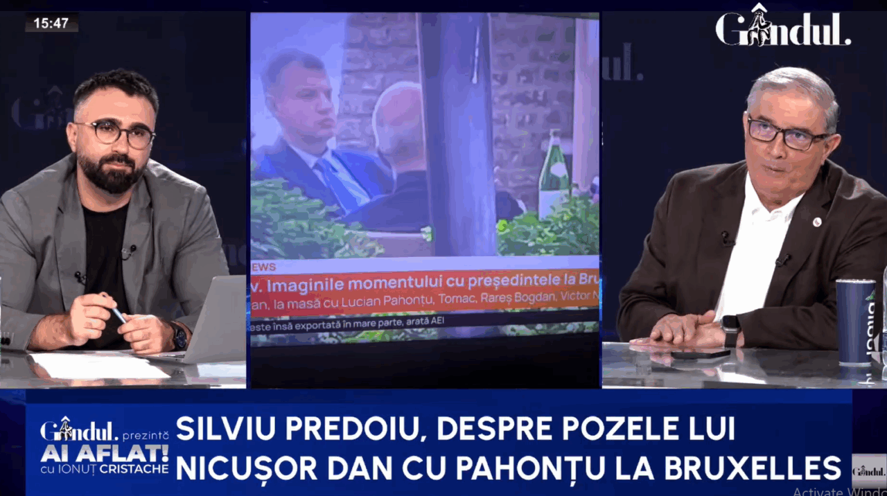 Fostul șef al spionilor descifrează pozele de la Bruxelles. Predoiu: Pahonțu nu avea ce să caute acolo