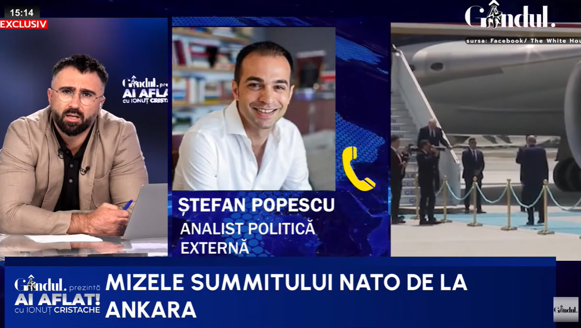 Analistul Ștefan Popescu dezvăluie punctul nevralgic al summitului NATO: SUA nu ne mai poate susține/Este o anxietate